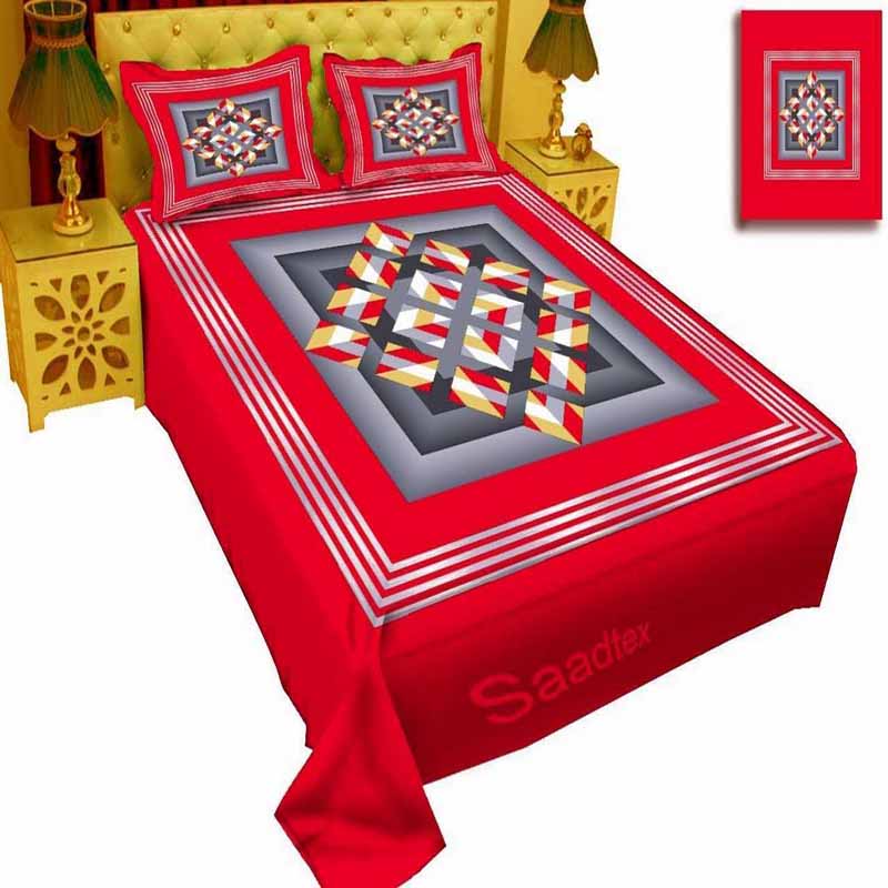 Premium Quality Panel Cotton Bed Sheets PP-042