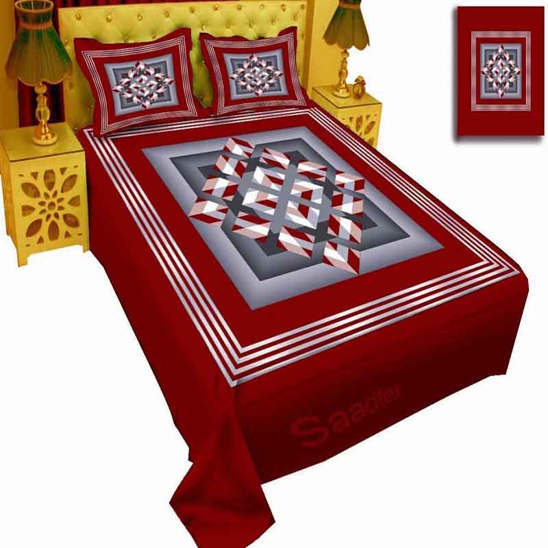 Premium Quality Panel Cotton Bed Sheets PP-043