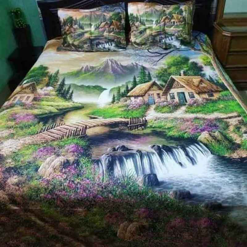Premium Quality Panel Cotton Bed Sheets PP-074
