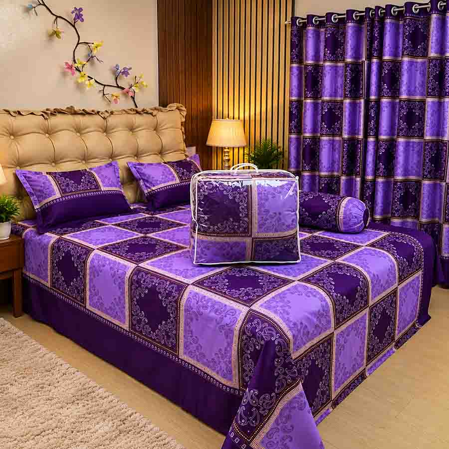 Premium Quality Twill Cotton Comforter 5 Pcs Set PC-003