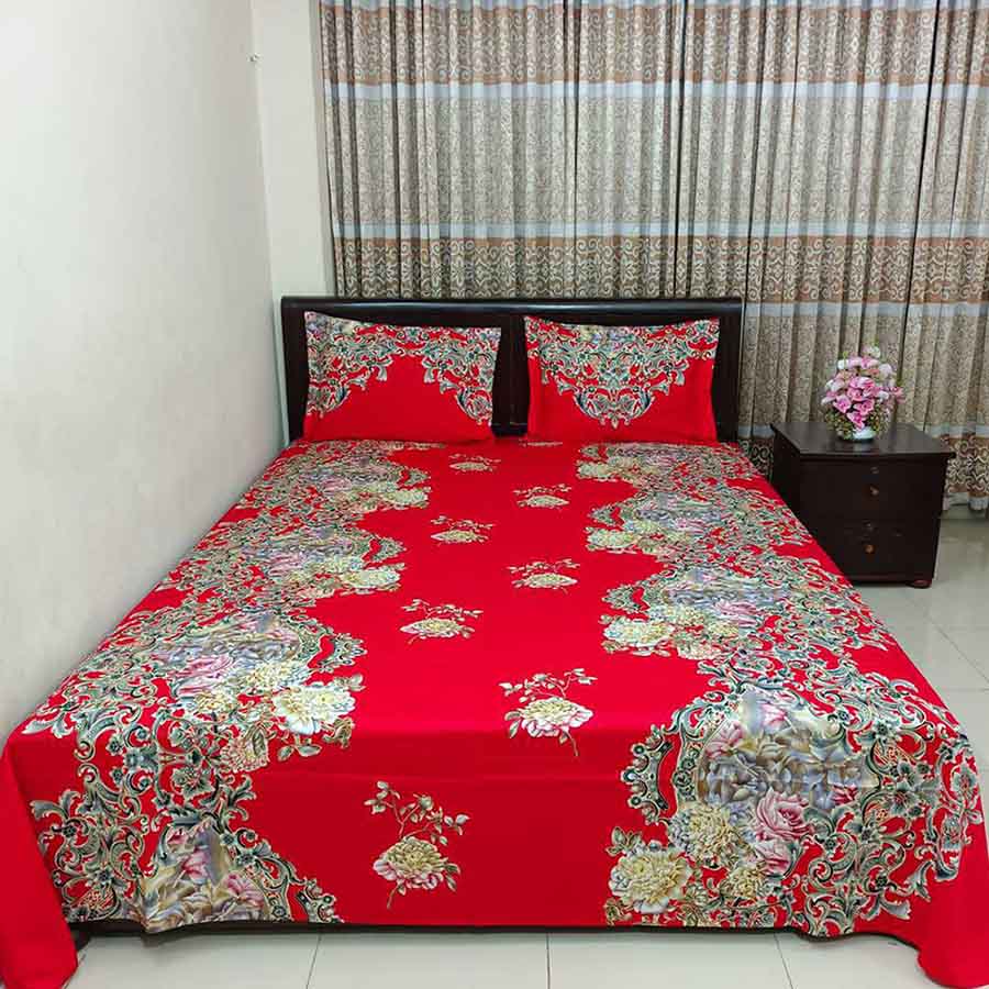 Premium Quality Twill Bed Sheet Set King Size PT-041