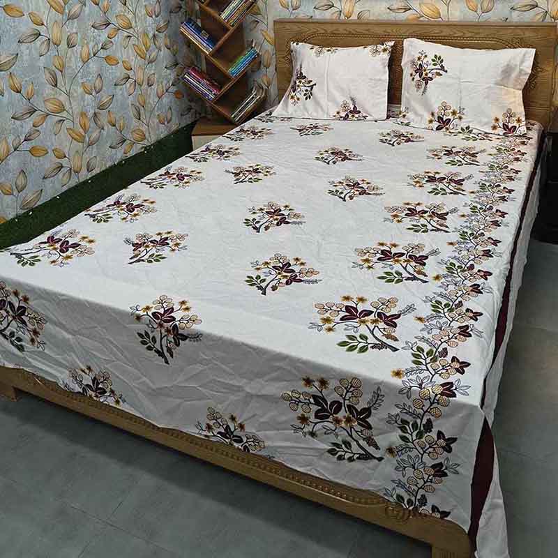 Premium Quality Twill Bed Sheet Set King Size PT-044