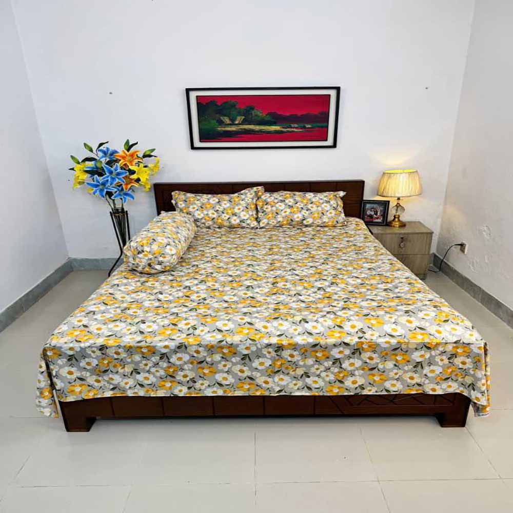 Premium Quality Twill Bed Sheet Set King Size PT-012