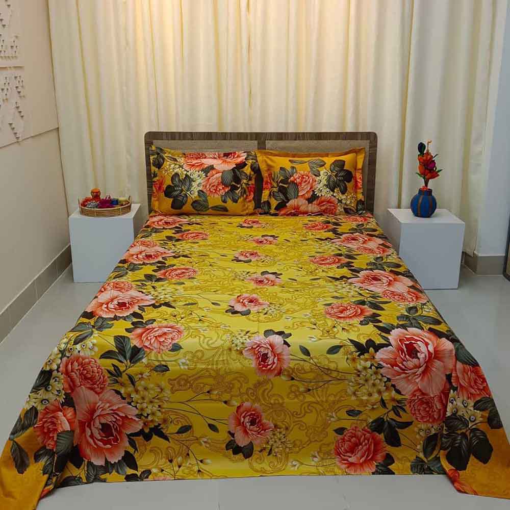 Premium Quality Twill Bed Sheet Set King Size PT-016