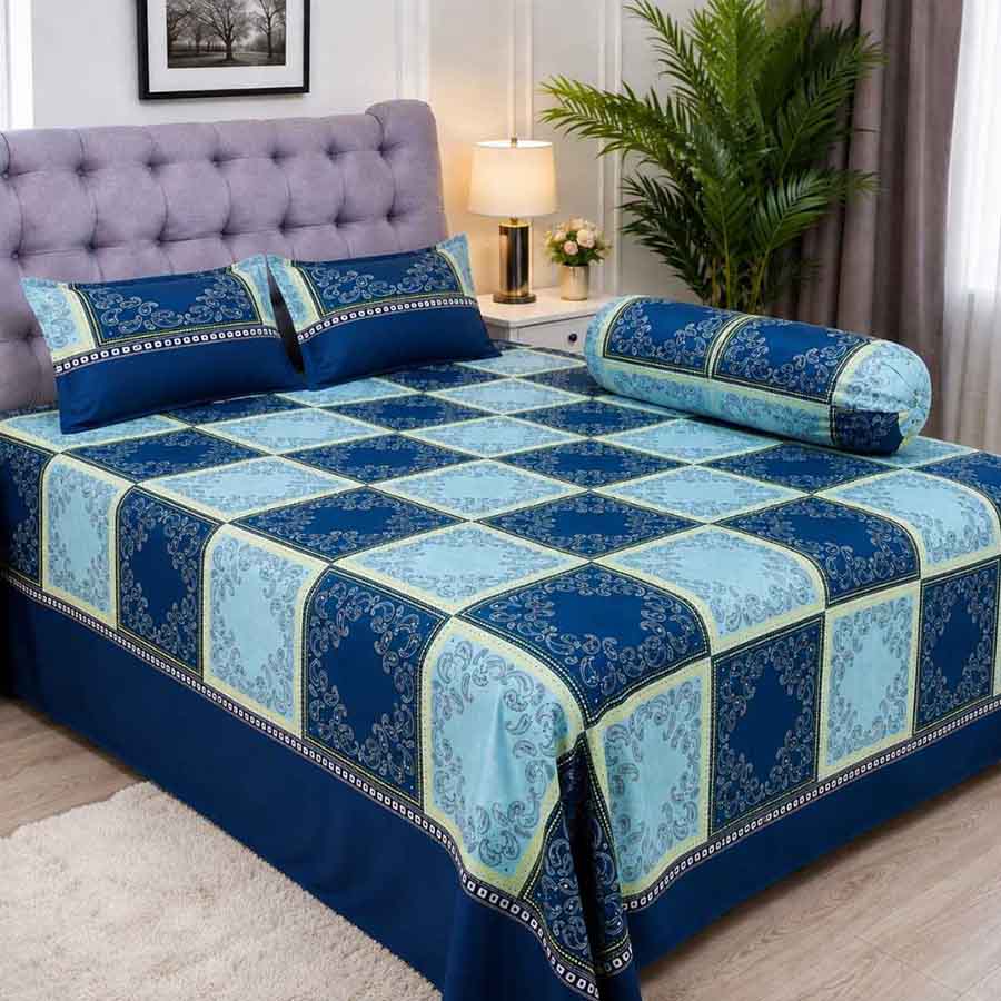 Premium Quality Twill Bed Sheet Set King Size PT-036