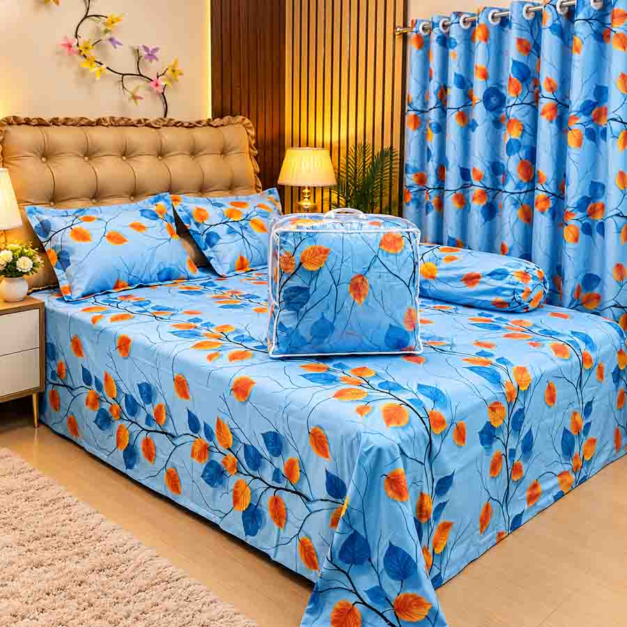 Premium Quality Twill Cotton Comforter 5 Pcs Set PC-007