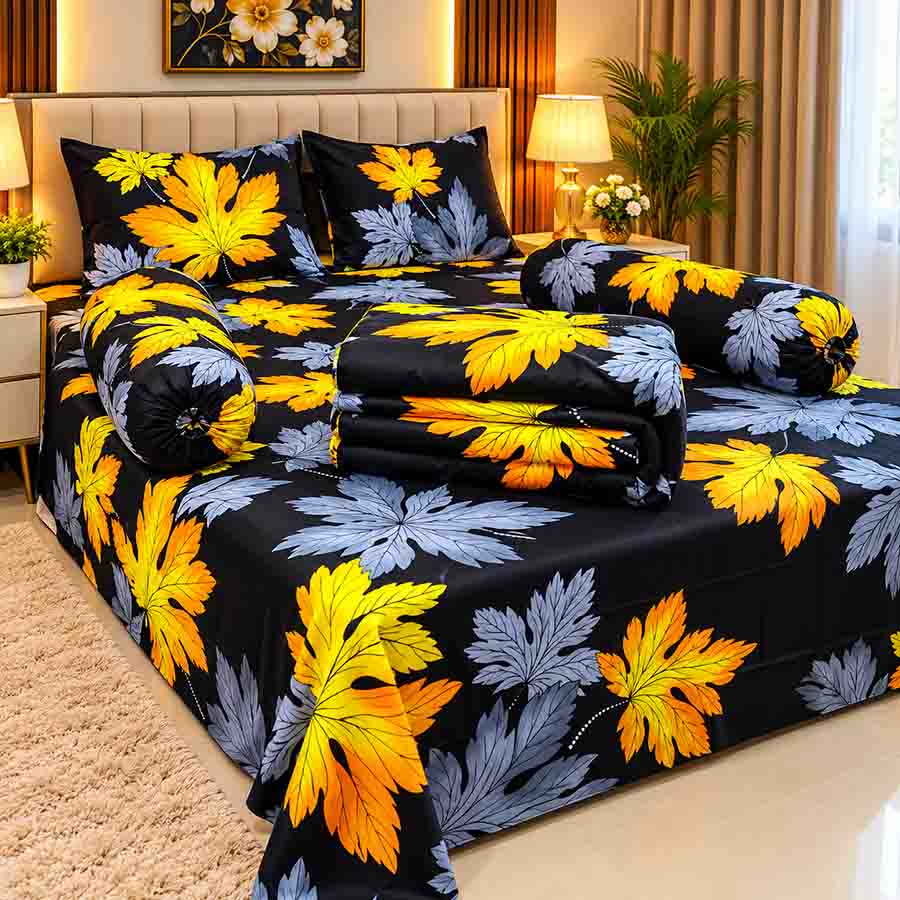 Premium Quality Twill Cotton Comforter 5 Pcs Set PC-011