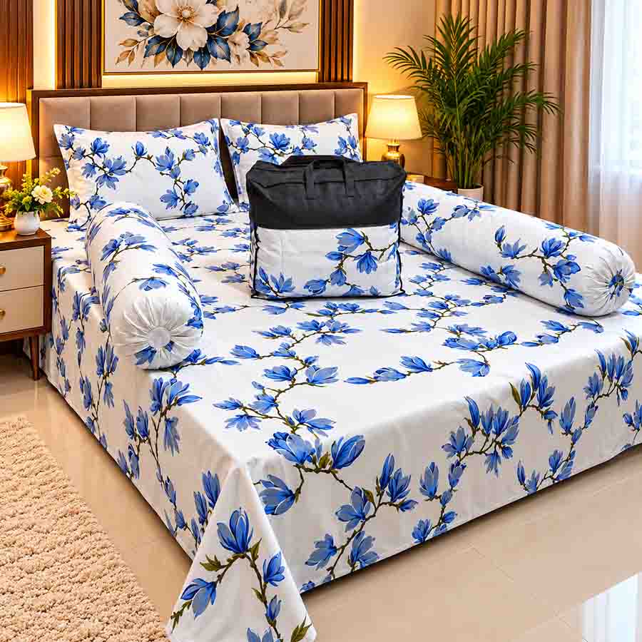 Premium Quality Twill Cotton Comforter 5 Pcs Set PC-022