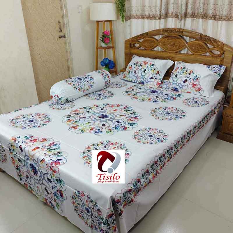 Super Exclusive Premium Quality Twill Bed Sheet Set King Size SE-005