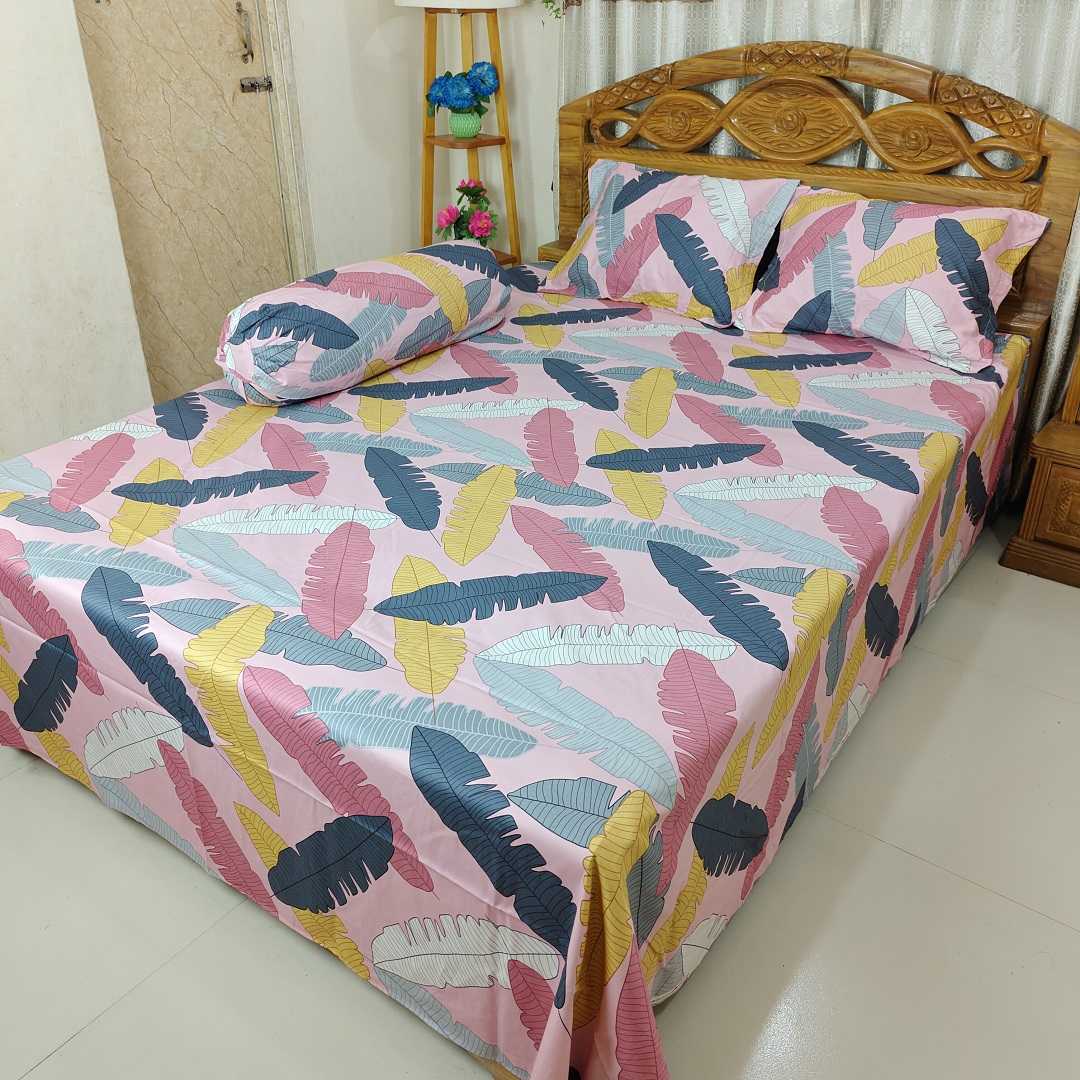 Super Exclusive Premium Quality Twill Bed Sheet Set King Size SE-009