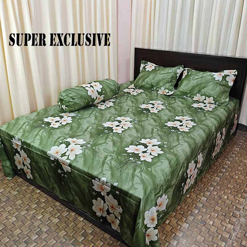 Super Exclusive Premium Quality Twill Bed Sheet Set King Size SE-012