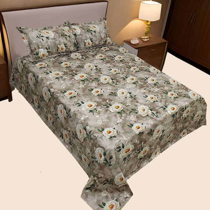 Super Exclusive Premium Quality Twill Bed Sheet Set King Size SE-016