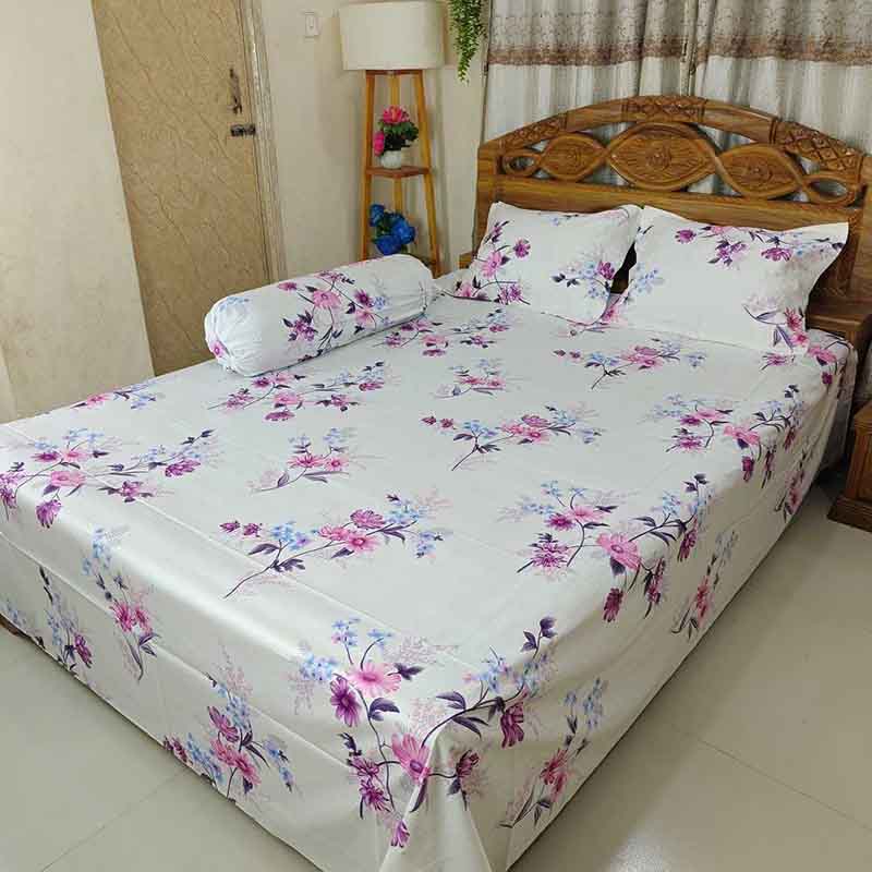 Super Exclusive Premium Quality Twill Bed Sheet Set King Size SE-024