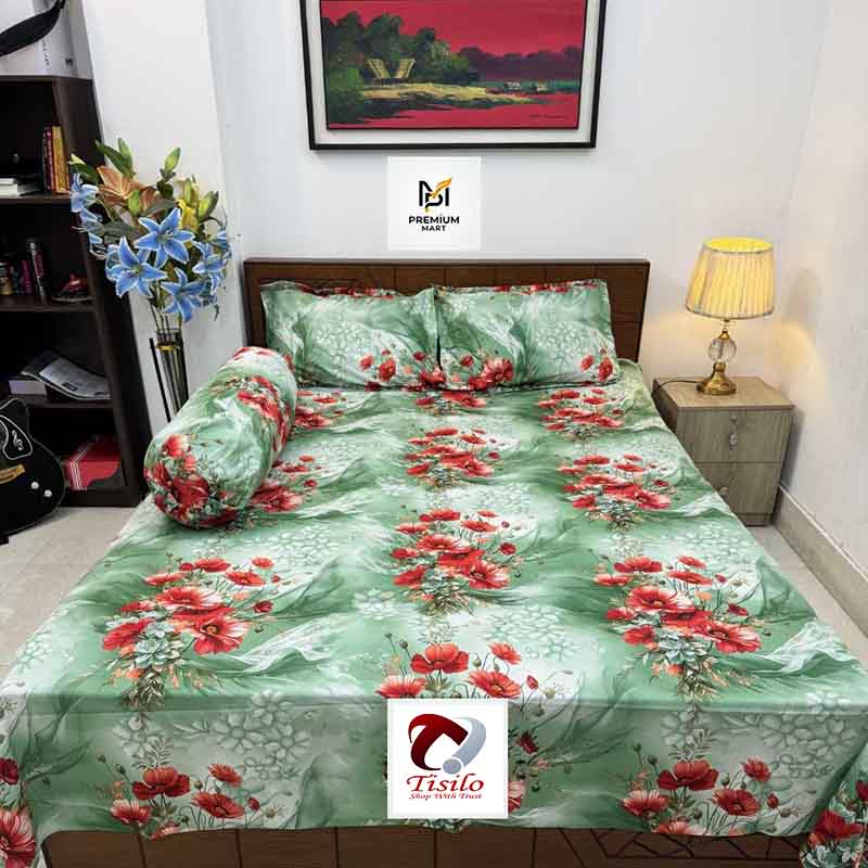 Super Exclusive Premium Quality Twill Bed Sheet Set King Size SE-027