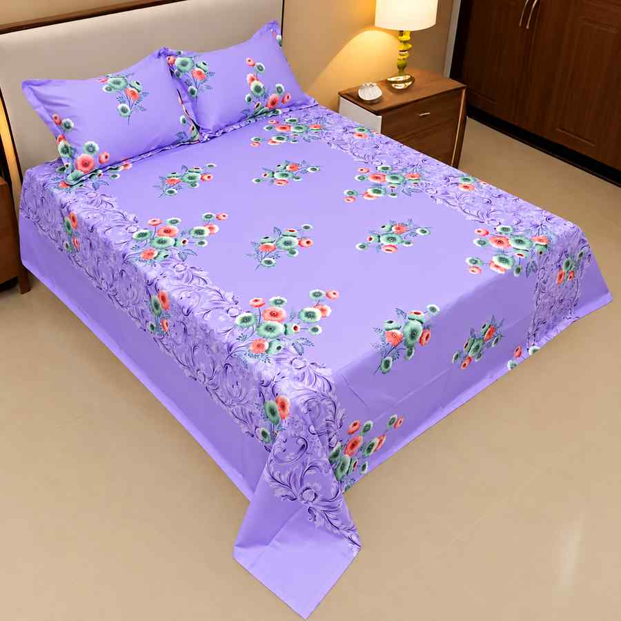 Super Exclusive Premium Quality Twill Bed Sheet Set King Size SE-030