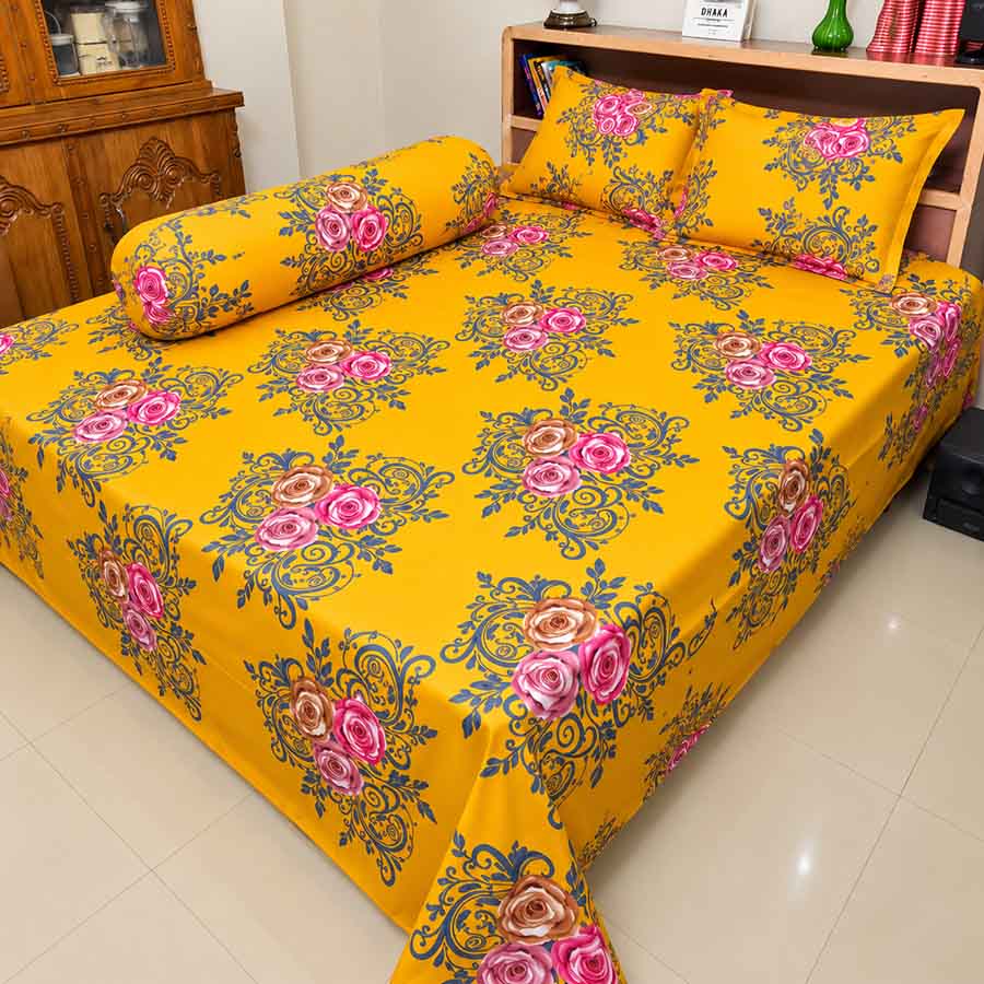 Super Exclusive Premium Quality Twill Bed Sheet Set King Size SE-031