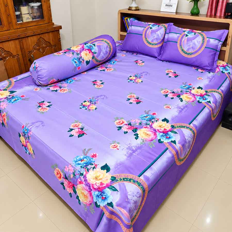 Super Exclusive Premium Quality Twill Bed Sheet Set King Size SE-033